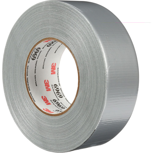 6969 Extra Heavy-Duty Duct Tape, 10.7 mils, Silver, 48 mm (2") x 55 m (180') Ottawa Fastener Supply