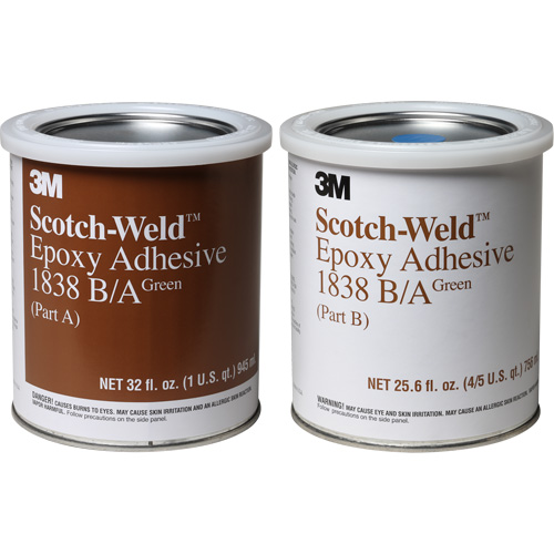 Adh&eacute;sif Scotch-Weld, 32 oz liq., Seau, Deux composants, Vert Ottawa Fastener Supply