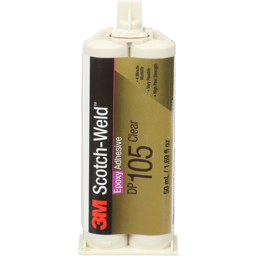 Scotch-Weld Adhesive, 1.7 fl. oz., Cartridge, Two-Part, Translucent Ottawa Fastener Supply