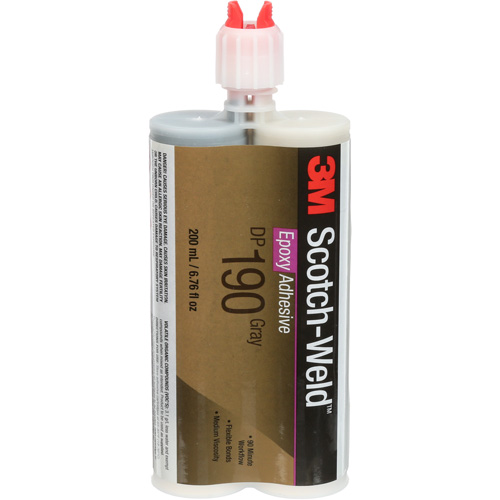 Scotch-Weld Adhesive, 200 ml, Cartridge, Two-Part, Grey Ottawa Fastener Supply