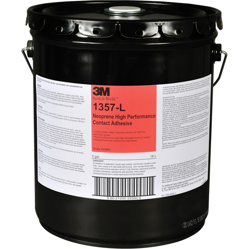 Neoprene High-Performance Contact Adhesive, Drum, 5 gal., Green Ottawa Fastener Supply