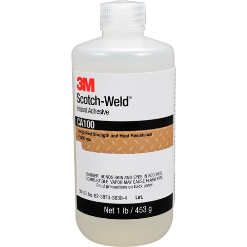 Scotch-Weld Instant Adhesive CA100, Off-White, Bottle, 1 lbs. Ottawa Fastener Supply