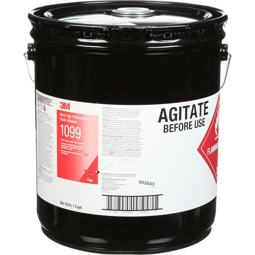 Scotch-Weld Nitrile High-Performance Adhesive, 5 gal., Pail, Yellow Ottawa Fastener Supply
