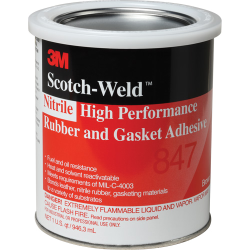 Adh&eacute;sif haute performance pour caoutchouc et joints Scotch-Weld, Gallon, Brun Ottawa Fastener Supply