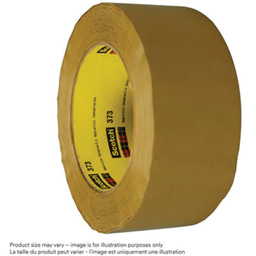 Scotch&reg; Box Sealing Tape 373, Hot Melt Adhesive, 2.5 mils, 48 mm (2") x 100 m (328') Ottawa Fastener Supply