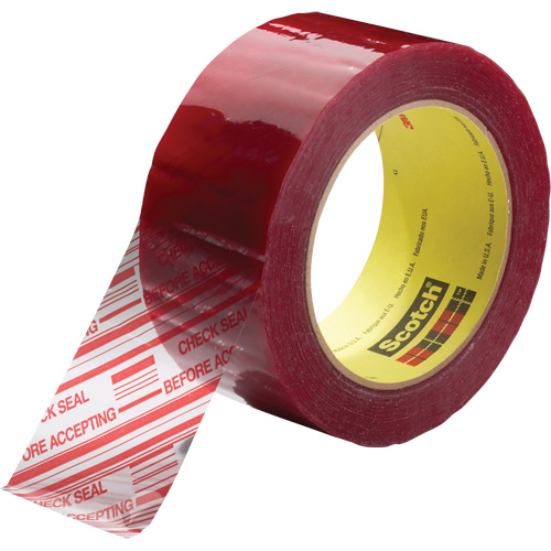 Ruban d'emballage avec message de s&eacute;curit&eacute; Scotch 3779, Adh&eacute;sif Acrylique, 1,8 mils, 48 mm (2") x 100 m (328') Ottawa Fastener Supply