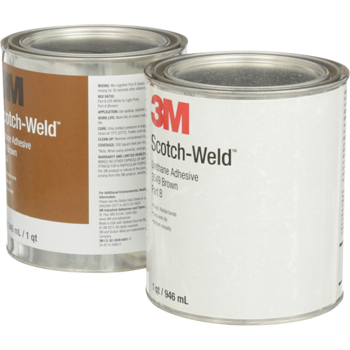 Adh&eacute;sif &agrave; base d'ur&eacute;thane 3549 Scotch-Weld, 64 oz liq., Canette, Brun Ottawa Fastener Supply