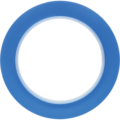 471 Vinyl Tape, 6 mm (1/4") W x 32.9 m (108') L, 5.2 mils, Blue Ottawa Fastener Supply