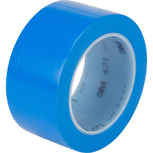 Ruban en vinyle 471, 50,8 mm (2") la x 32,9 m (108') lo, 5,3 mils, Bleu Ottawa Fastener Supply
