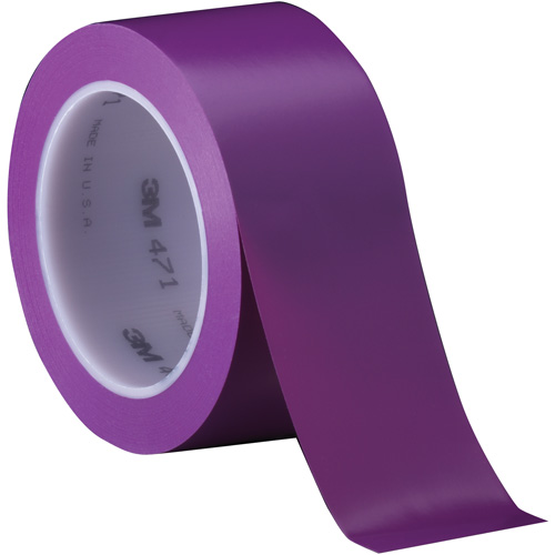 471 Vinyl Tape, 50.8 mm (2") W x 32.9 m (108') L, 5.2 mils, Purple Ottawa Fastener Supply
