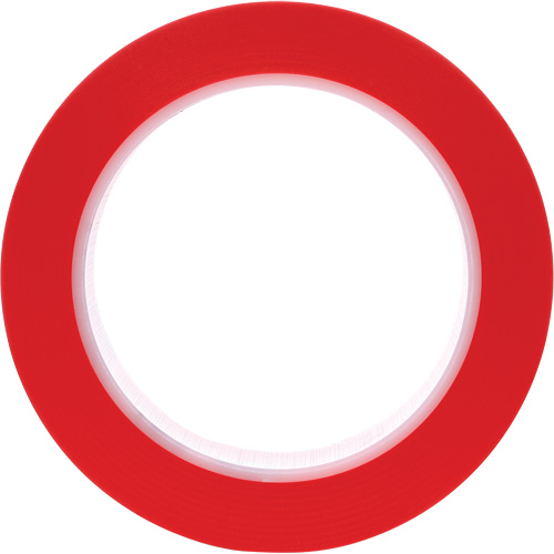 471 Vinyl Tape, 25.4 mm (1") W x 32.9 m (108') L, 5.2 mils, Red Ottawa Fastener Supply