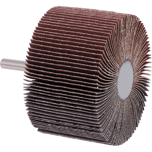 Meule &agrave; lamelles mont&eacute;e, Grain A80, 3" x 2" x 1/4" Ottawa Fastener Supply