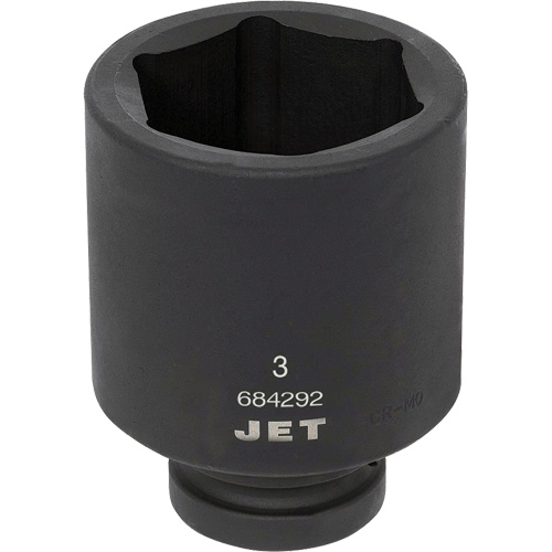 Socket, Impact, 3", 1" Drive, 6 Points, Deep Ottawa Fastener Supply