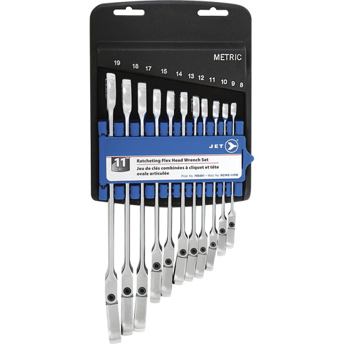 RCWS-11FM Metric Flex Head Ratchet Combination Wrench Set Ottawa Fastener Supply