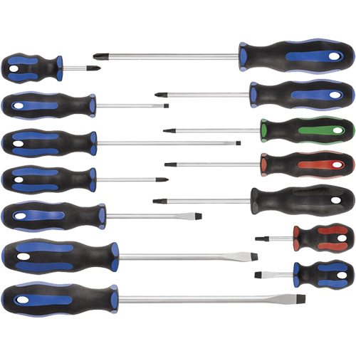 JTSD-14S Ergonomic Screwdriver Set, 14 Pcs. Ottawa Fastener Supply