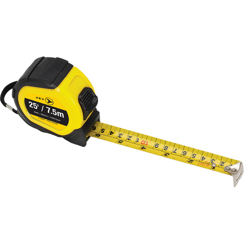 JTM-425SM Tape Measure, 25', Imperial & Metric Graduations Ottawa Fastener Supply