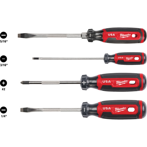 Cushion Grip Screwdriver Set, 4 Pcs. Ottawa Fastener Supply
