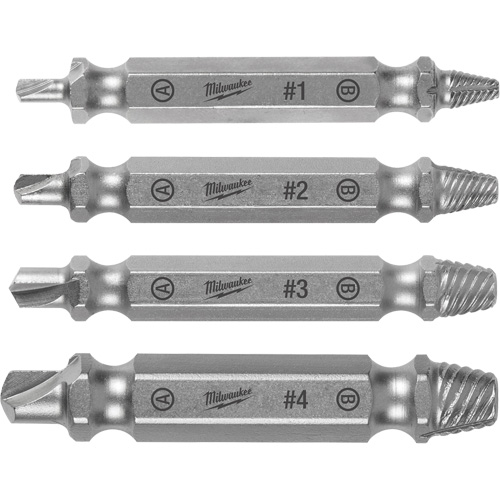 Jeu d'extracteurs &agrave; vis, Acier rapide, 4 Morcea Ottawa Fastener Supply