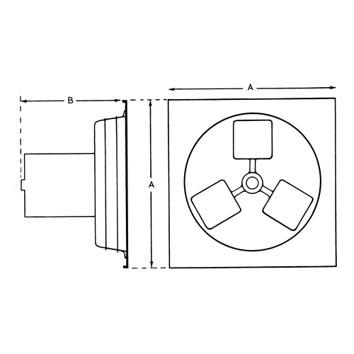 Exhaust Fan 12" 1SP Panel Series Ottawa Fastener Supply
