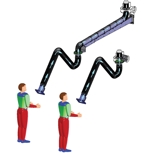 Bras d'extraction de fum&eacute;e Ottawa Fastener Supply