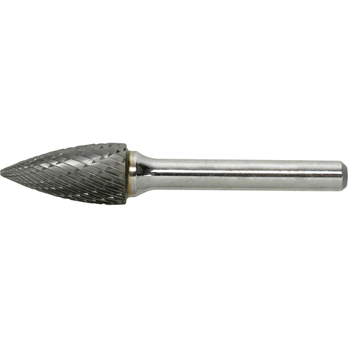Solid Carbide Burr, SG-1, 1/4" Dia., 1/4" Shank, 5/8" Depth of Cut Ottawa Fastener Supply