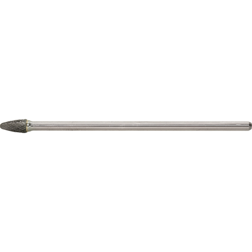 Solid Carbide Burr, SF-1L6, 1/4" Dia., 1/2" Depth of Cut Ottawa Fastener Supply