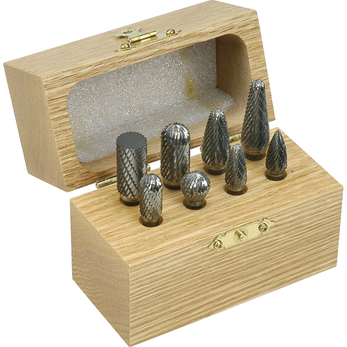 Double Cut Carbide Burr Set, 8 Pieces Ottawa Fastener Supply