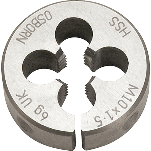Split Circular Die, M10 X 1.5 Thread, High Speed Steel Ottawa Fastener Supply