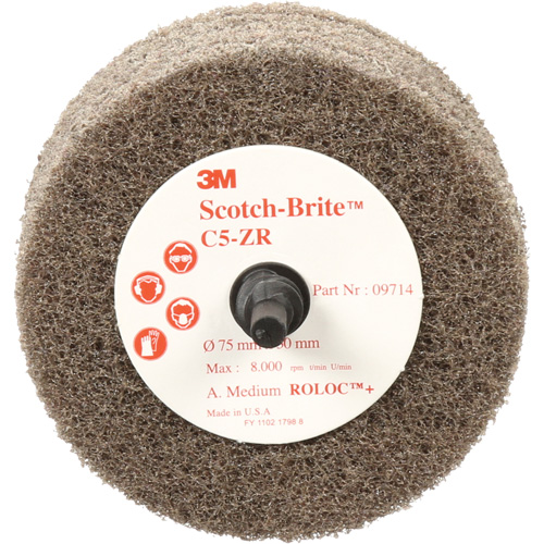 Disque de tronçonnage et de polissage Scotch-Brite, 75 mm x 30 mm, Arbre de 20 mm, Oxyde d'aluminium, 7500 Tr/min Ottawa Fastener Supply