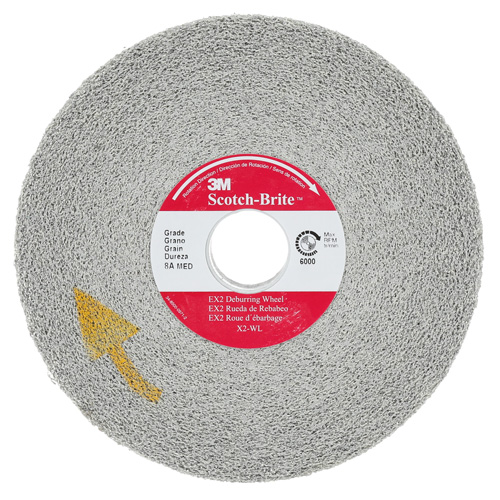Scotch-Brite EXL Deburring Wheel, 6" x 1", 1"-8 Arbor, 1, Aluminum Oxide Ottawa Fastener Supply