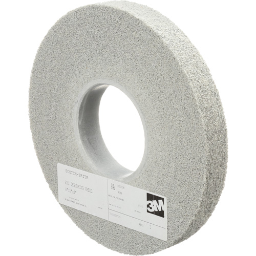 Meules d'&eacute;barbage EXL Scotch-Brite, 8" x 1", Arbre de 3", Oxyde d'aluminium Ottawa Fastener Supply