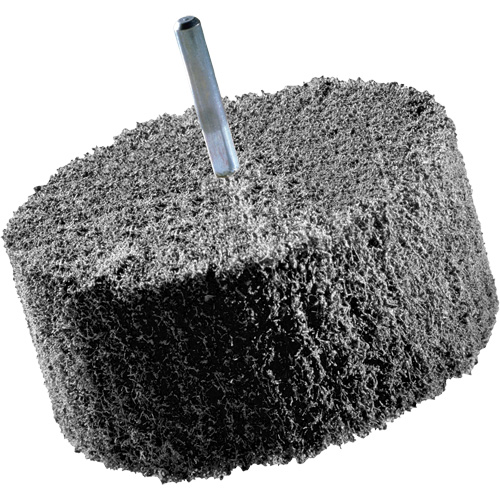 Meules de finition Scotch-Brite, 8" x 2", Arbre de 3" Ottawa Fastener Supply