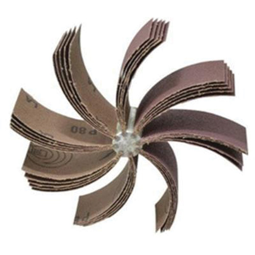 Outil de polissage d'al&eacute;sage &agrave; lamelles ordinaires B-830, Oxyde d'aluminium, Grain 80, 6-3/4" x 1-1/2" x Ottawa Fastener Supply