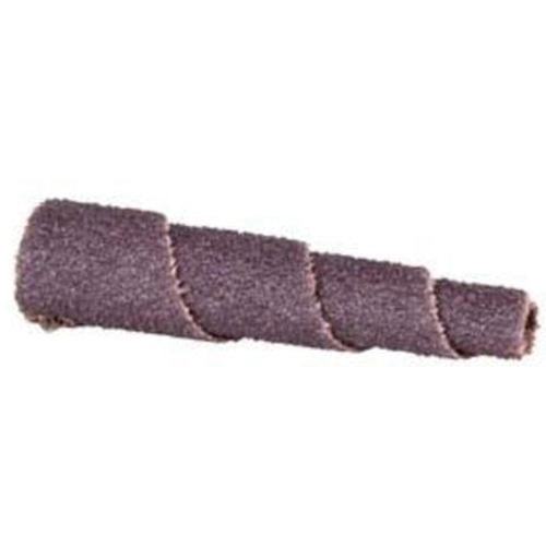 Cartouche de bande abrasive conique ALO, 80 Grain, 1" dia., Oxyde d'aluminium, 2" lo, 3/16" Dimension de l'arbre Ottawa Fastener Supply