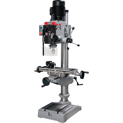 Gearhead Milling Drilling Machine, 6 Speeds, 1-1/4" Drilling Capacity Ottawa Fastener Supply