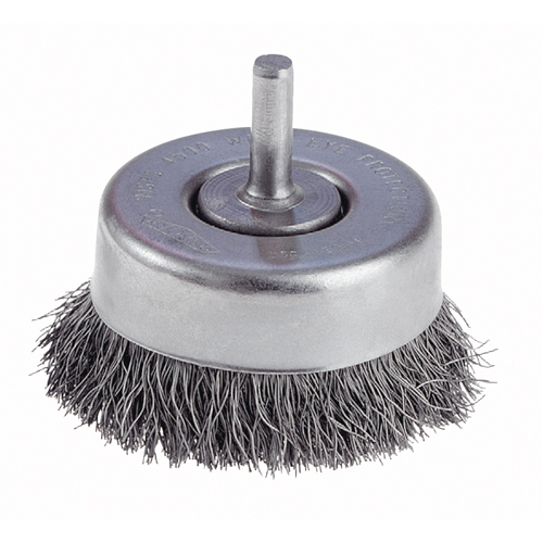 Brosses-boisseau &agrave; fils cr&ecirc;p&eacute;s avec tige 1/4" - travaux l&eacute;gers Ottawa Fastener Supply