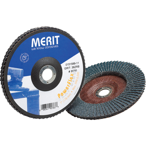 Flap Wheels, 4-1/2" x 7/8", Type 27, 60 Grit, Zirconium Ottawa Fastener Supply