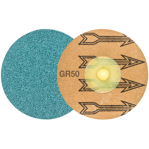 TWIST TOPCUT Sanding Disc, 3" Dia., 50 Grit, Zirconium Ottawa Fastener Supply
