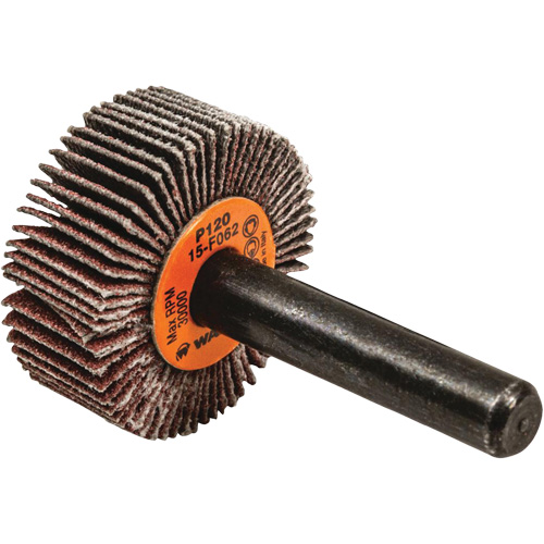 Flap Wheels-Coolcut Flap Wheels, Aluminum Oxide, 120 Grit, 1" x 3/8" x 1/4" Ottawa Fastener Supply