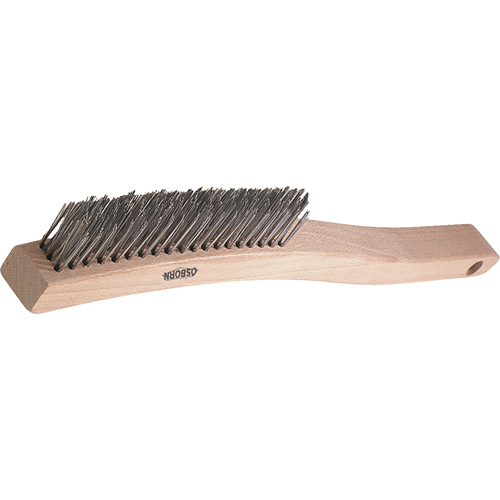 V-Trim Long Handle Scratch Brushes, Stainless Steel, 3 x 19 Wire Rows, 13-3/4" Long Ottawa Fastener Supply