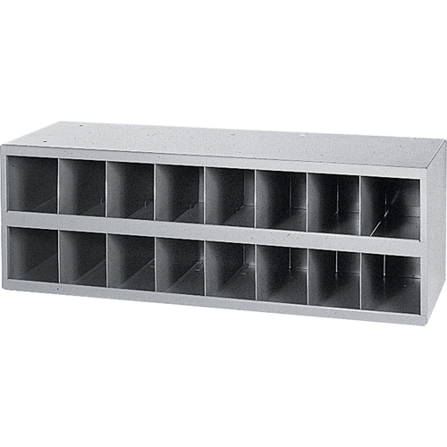 Steel Storage Bin Cabinet, 33-3/4" W x 12" D x 11-1/2" H, Grey Ottawa Fastener Supply