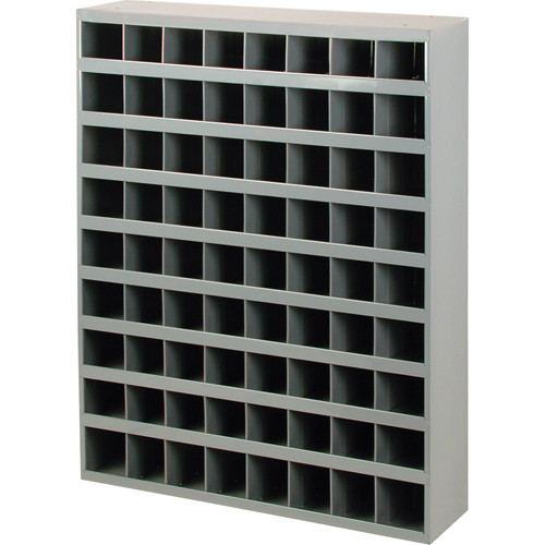 Steel Storage Bin Cabinet, 33-3/4" W x 8-1/2" D x 42" H, Grey Ottawa Fastener Supply