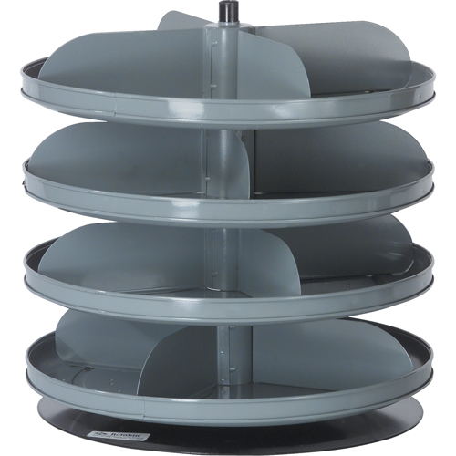 Rotabin&reg; Storage Units, 60 lbs. Capacity per Level, 6 Level, 26-1/8" H x 17" Dia. Ottawa Fastener Supply