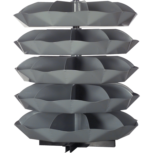 Rotabin&reg; Storage Units, 625 lbs. Capacity per Level, 3 Level, 34" H x 44" Dia. Ottawa Fastener Supply