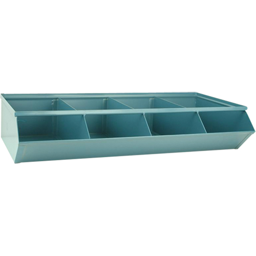 Sectional Bin Units, 100 lbs. Cap., 37" W x 18-3/4" D x 7-1/2" H, Blue Ottawa Fastener Supply