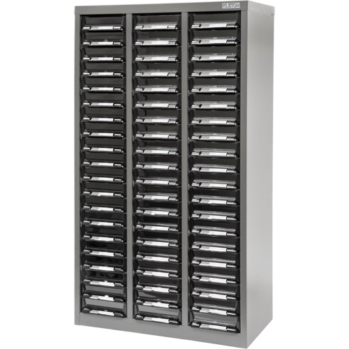 KPC-300 Parts Cabinet, Galvanized Steel, 60 Drawers, 21-3/10" x 10-2/5" x 36-9/10", Grey Ottawa Fastener Supply