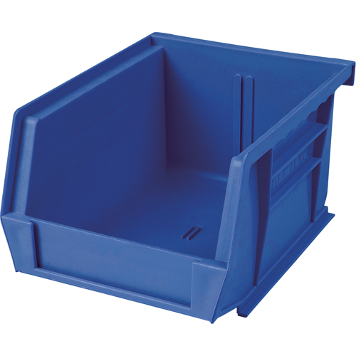 Plastic Bin, 8-1/4" W x 9" H x 18" D, Blue Ottawa Fastener Supply