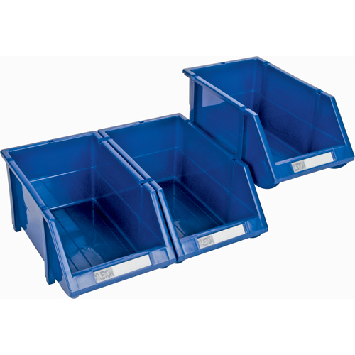 Stack & Hang Bin, 4-13/16" W x 3-3/16" H x 7-1/8" D, Blue Ottawa Fastener Supply