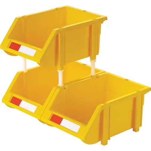 Stack & Hang Bin, 4-13/16" W x 3-3/16" H x 7-1/8" D, Yellow Ottawa Fastener Supply