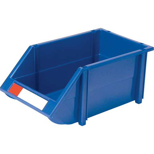 Stack & Hang Bin, 8-3/16" W x 6-3/16" H x 14" D, Blue Ottawa Fastener Supply